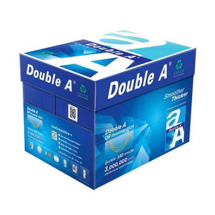กระดาษถ่ายเอกสาร กรีน A4 80 แกรม 500 แผ่น/รีม 5 แพ็ค Double A