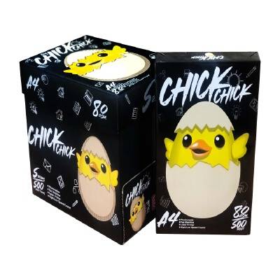 กระดาษถ่ายเอกสาร A4 80 แกรม (5 รีม/แพ็ค) Chick Chick