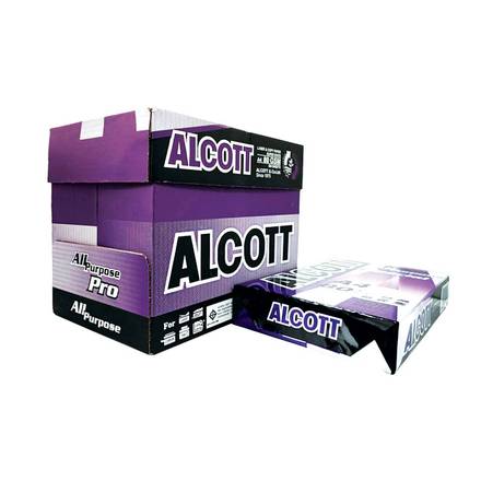 แอลคอท กระดาษถ่ายเอกสาร A4 80 แกรม ม่วง (แพ็ค5รีม/กล่อง) ALCOTT