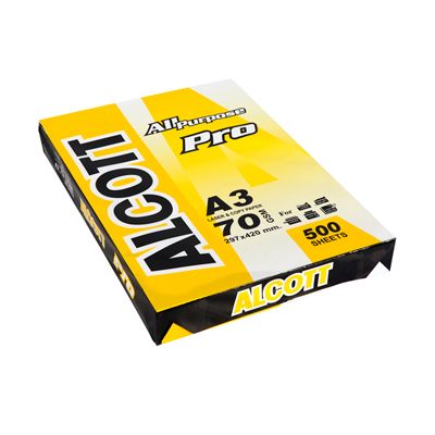 แอลคอท กระดาษถ่ายเอกสาร Copier Paper A3 70แกรม (500แผ่น) ALCOTT