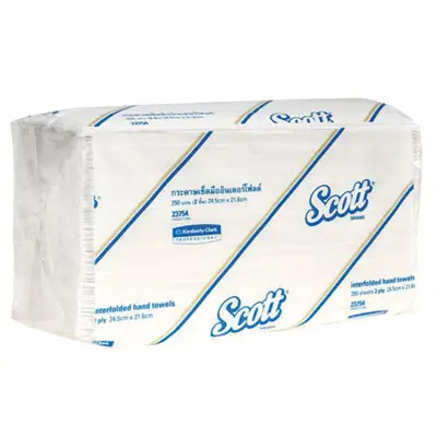กระดาษเช็ดมือพับต่อเนื่อง Inter Fold (แพ็ค 250) SCOTT