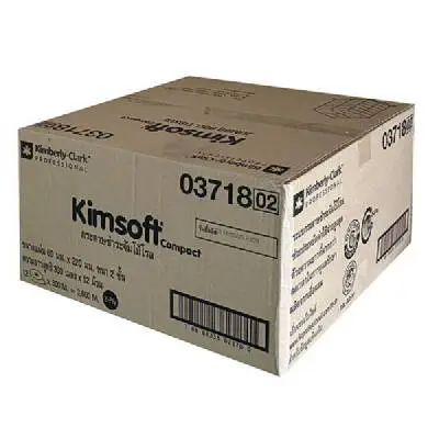 กระดาษชำระม้วนใหญ่ หนา 2 ชั้น ยาว 300 เมตร (แพ็ค 12 ม้วน) KIMSOFT